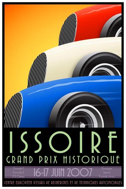 1936 Fransa Formula 1 Posteri