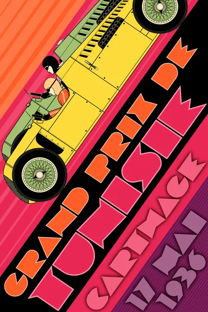1936 Tunus Formula 1 Posteri