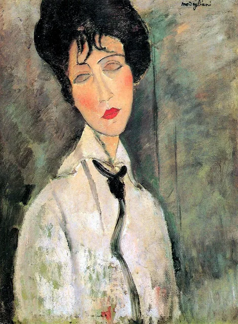 Siyah Kravatlı Kadın - Woman in Black Tie