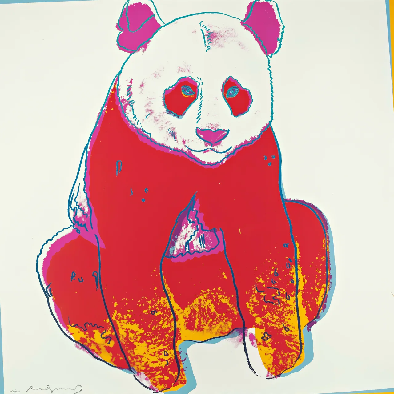 Panda kanvas tablo