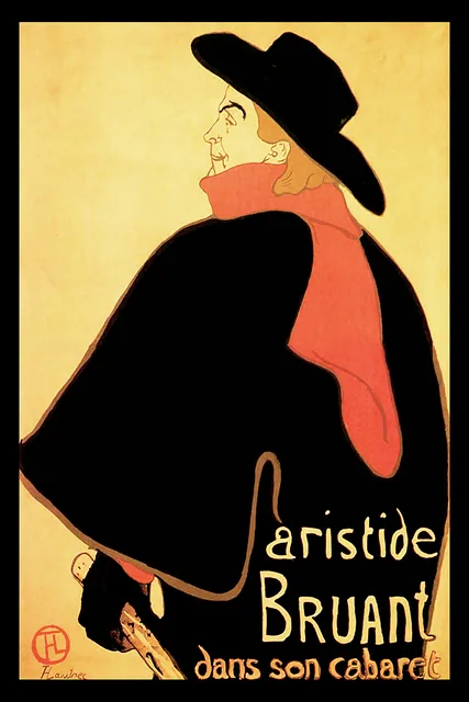 Kabaresinde Aristide Bruant