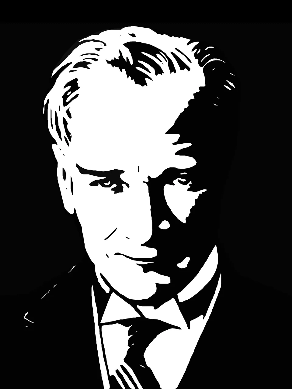 Atatürk Silüeti kanvas tablo
