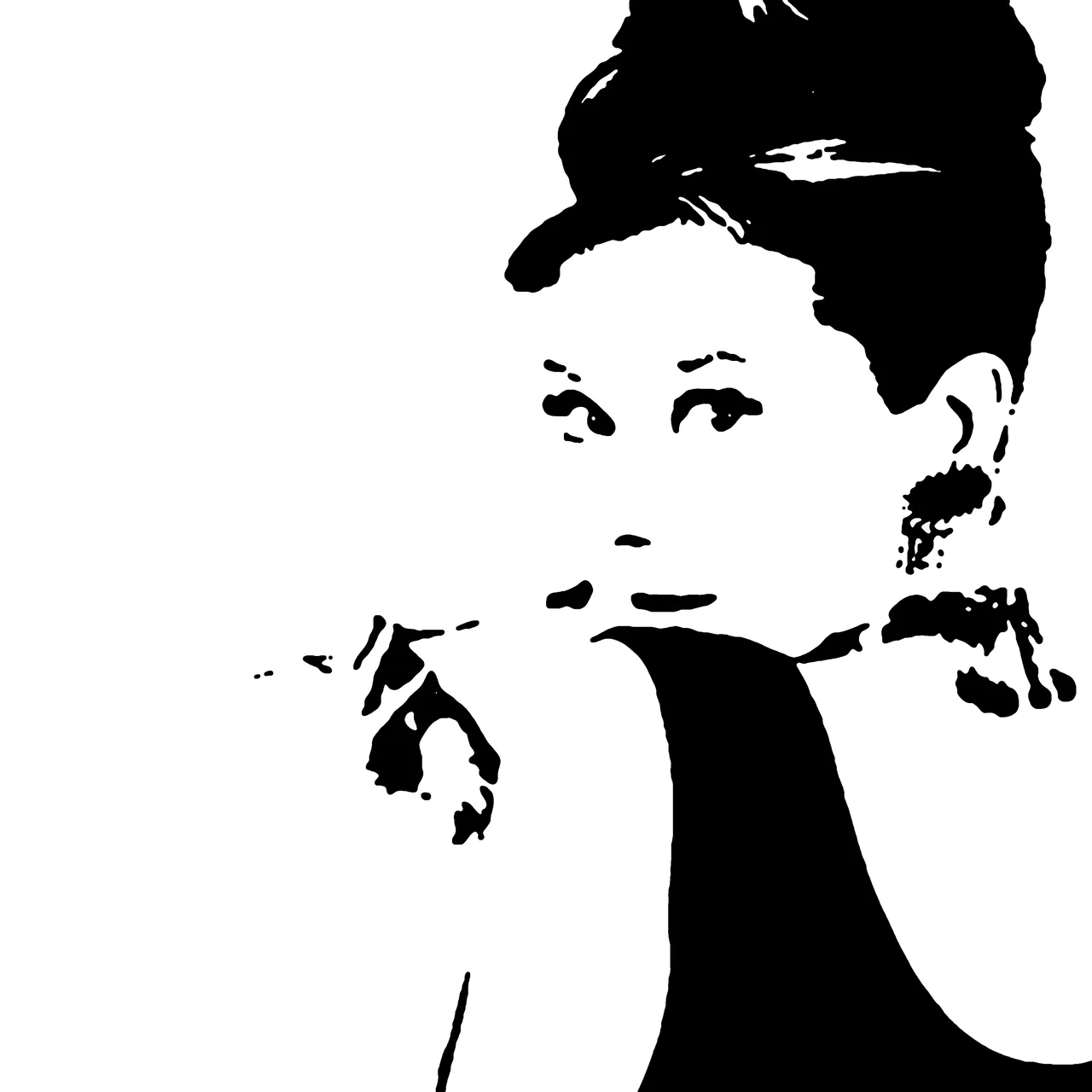 Audrey Hepburn kanvas tablo