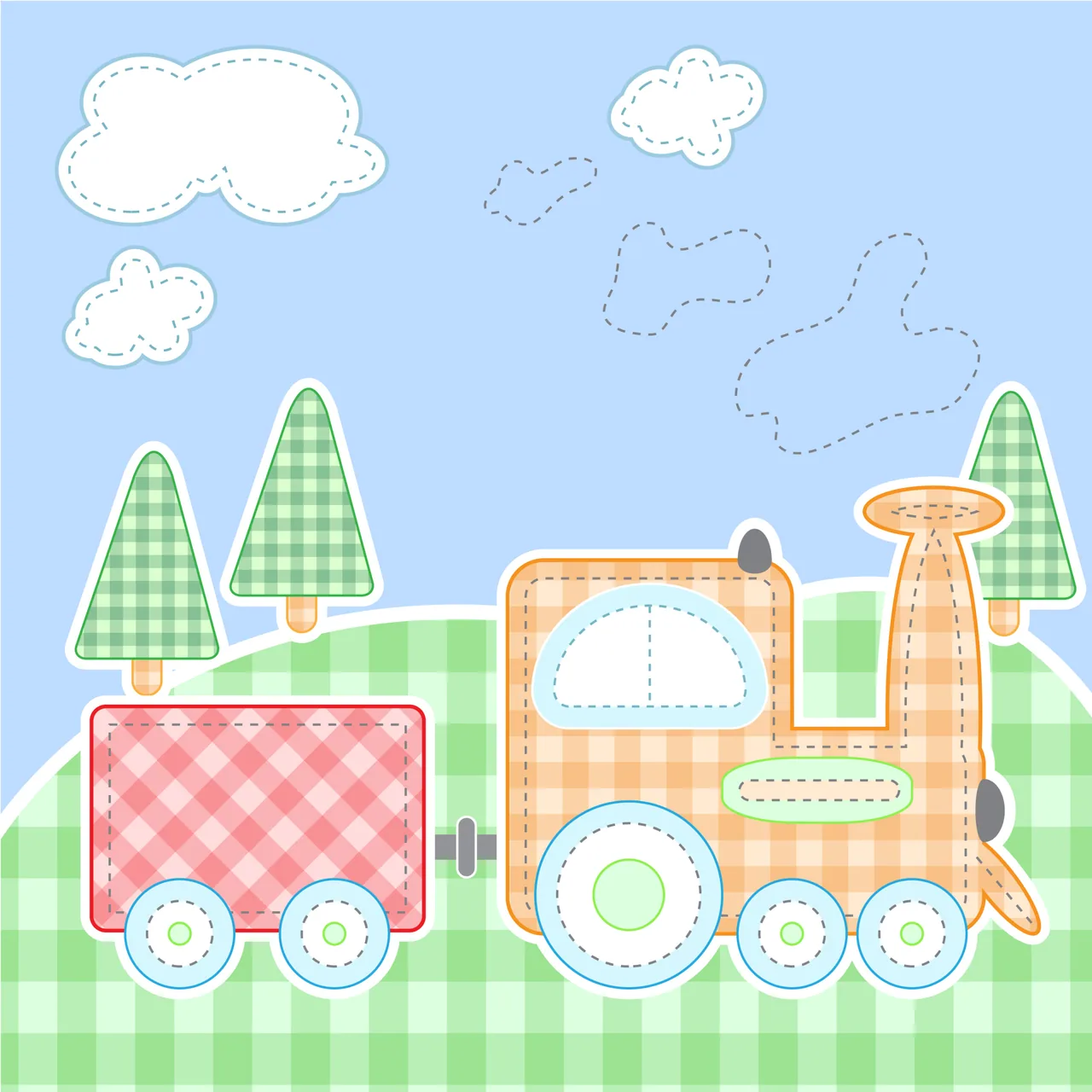 Minik Tren kanvas tablo