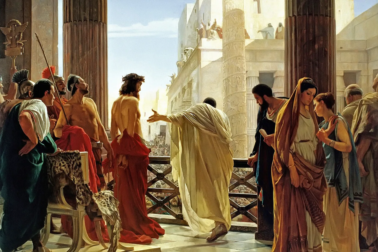 Ecce Homo kanvas tablo