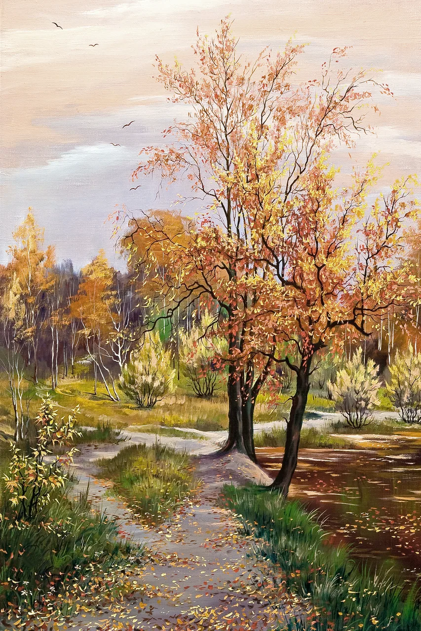 Bahar Manzarası kanvas tablo