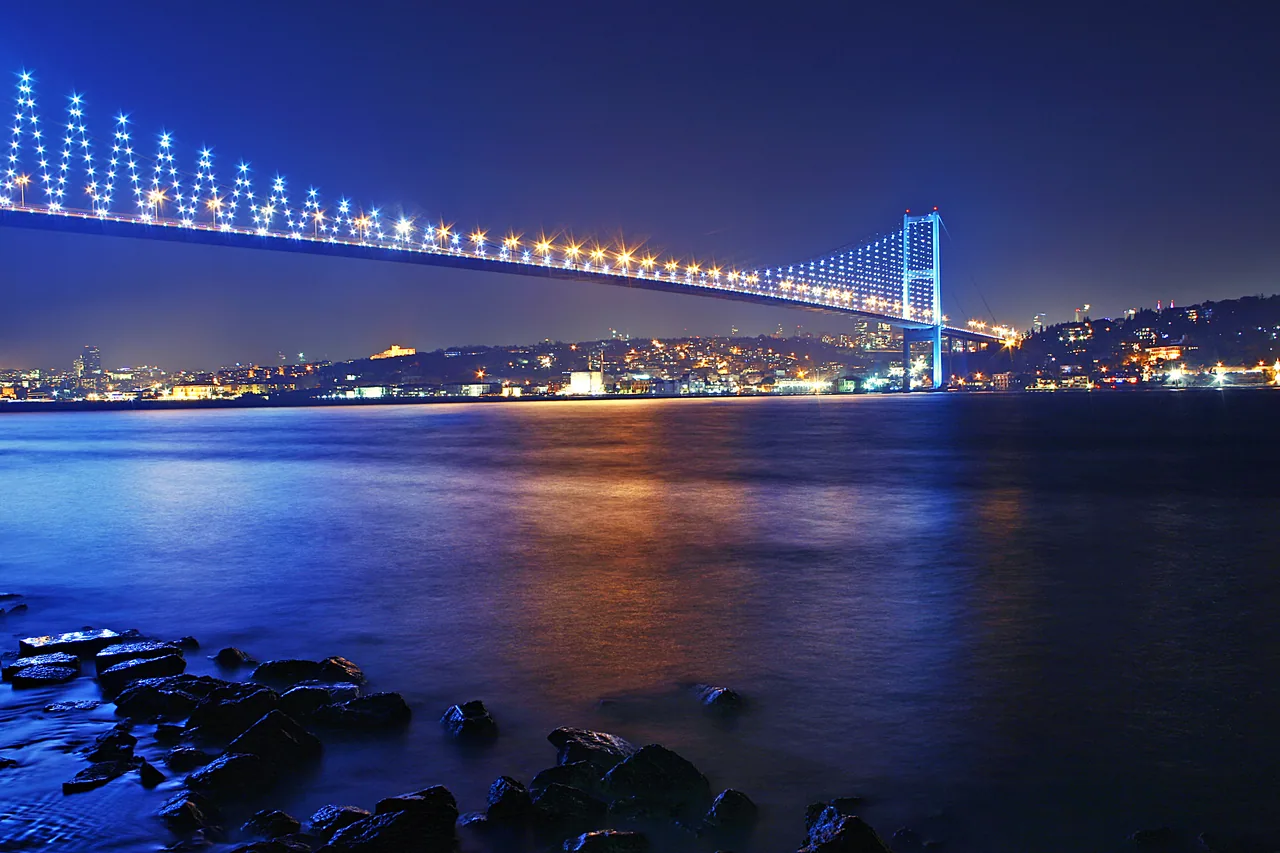 Mavi Gece kanvas tablo