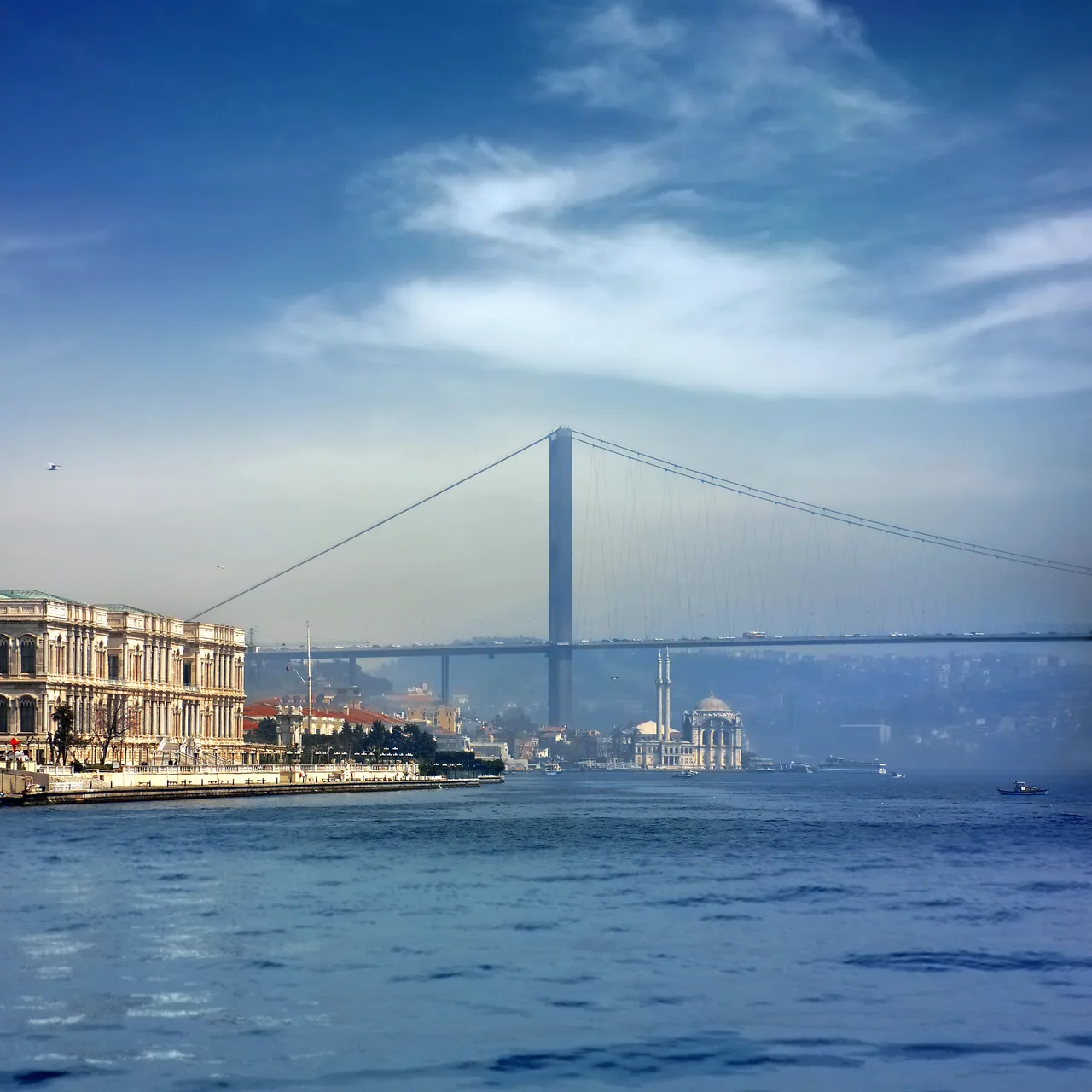 Boğaz Köprüsü ve Ortaköy kanvas tablo