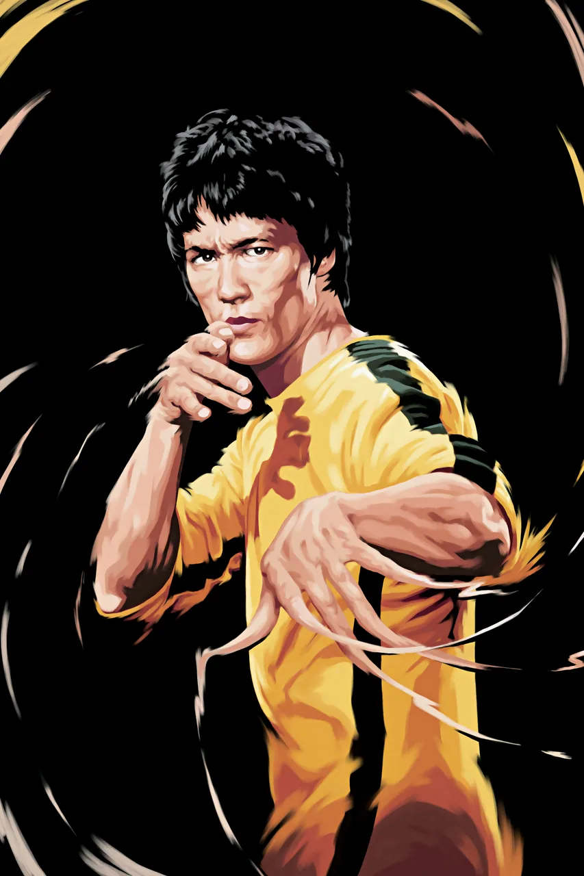 Bruce Lee kanvas tablo