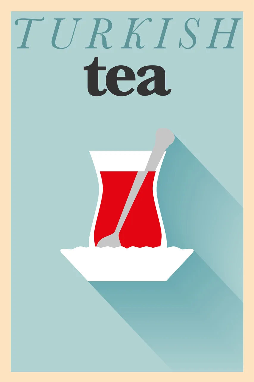Çay kanvas tablo
