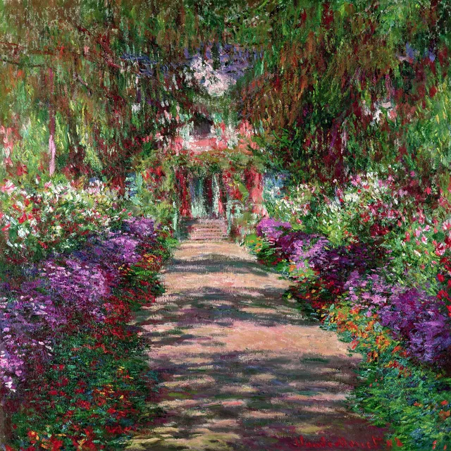 Giverny'de Bahçe Yolu - Garden Path Giverny