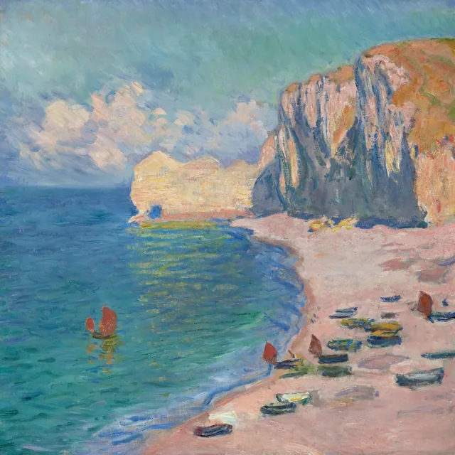 Plaj ve Falaise d'Amont