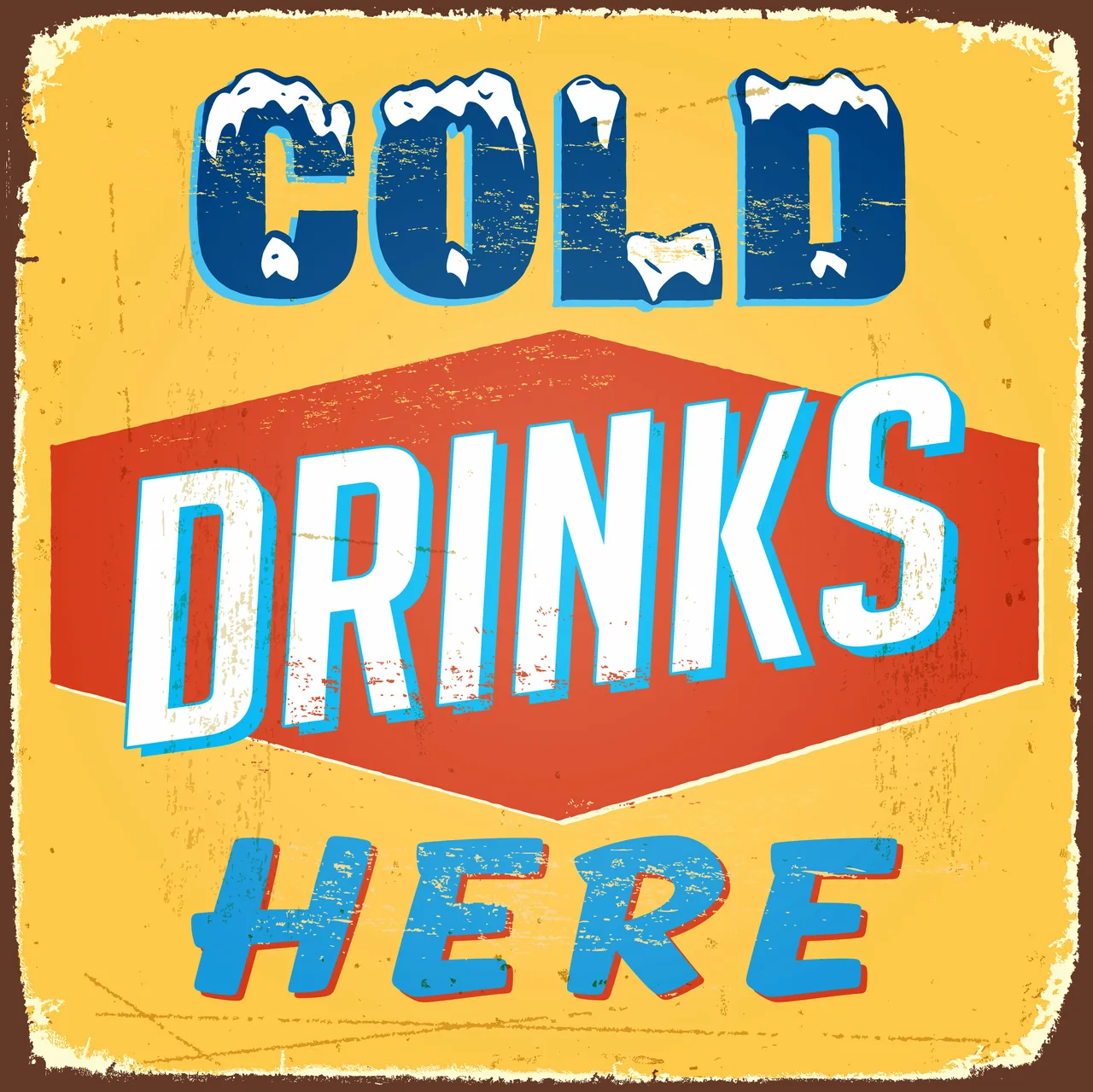 Cold Drinks kanvas tablo