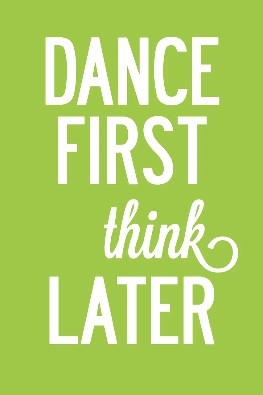 Dance First kanvas tablo