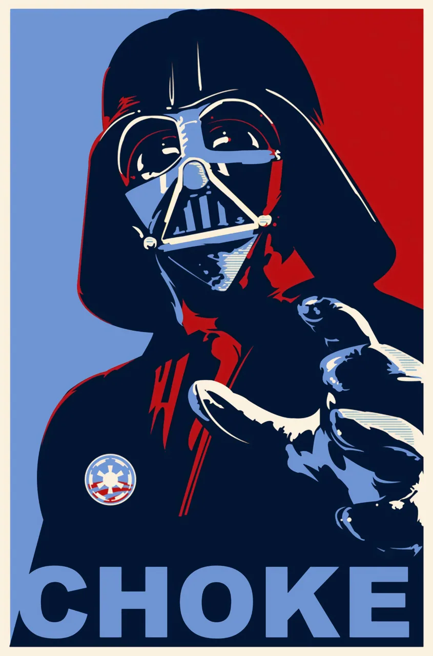 Darth Choke kanvas tablo