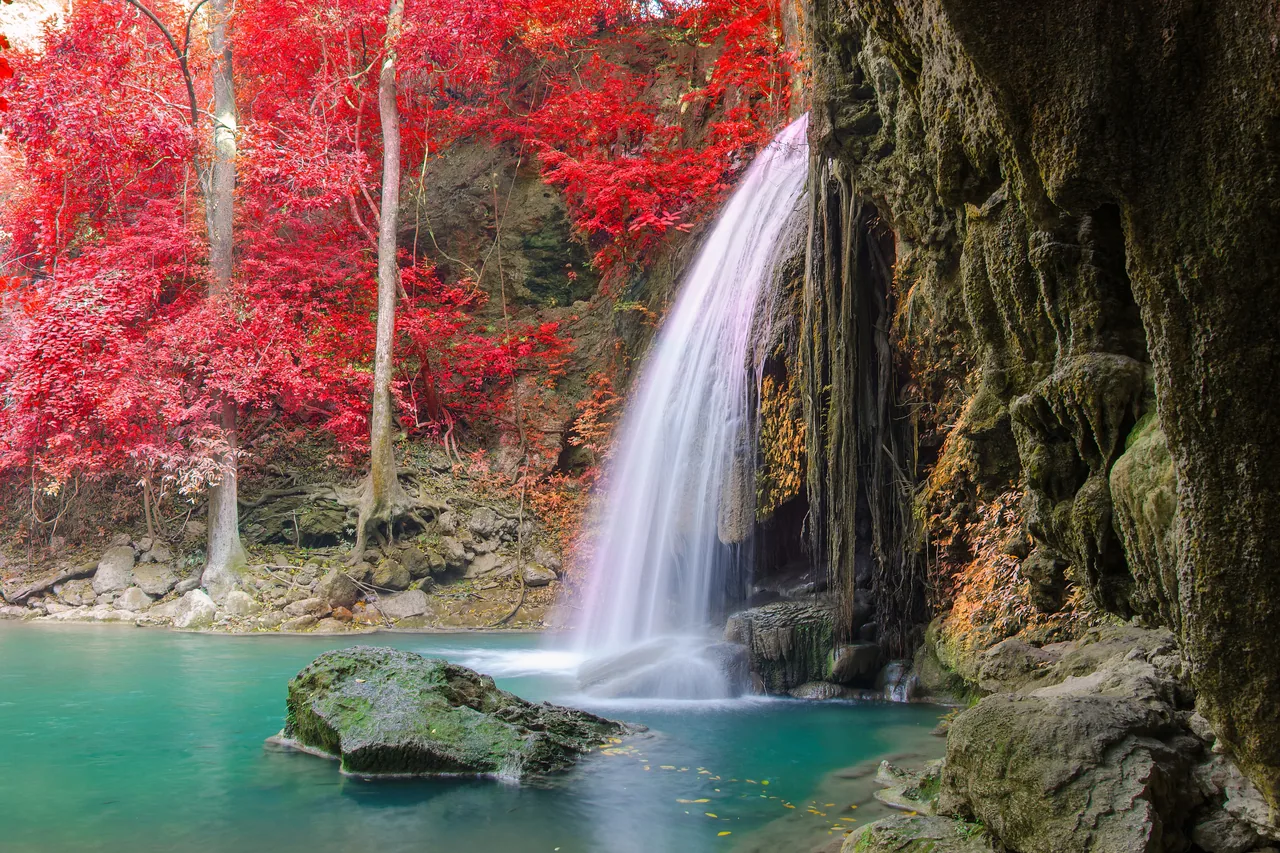 Erawan Şelalesi, Tayland kanvas tablo