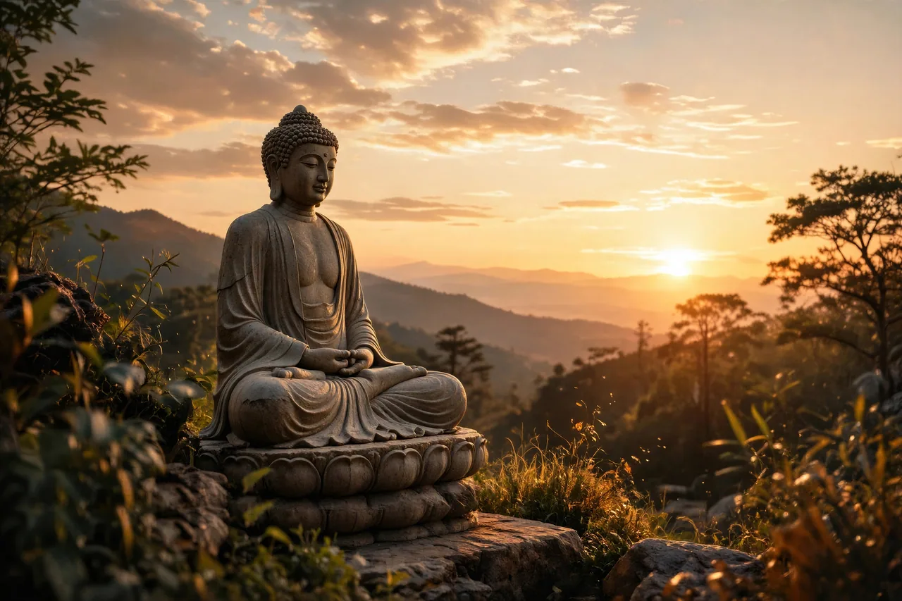 Buda ve Sonsuzluk kanvas tablo