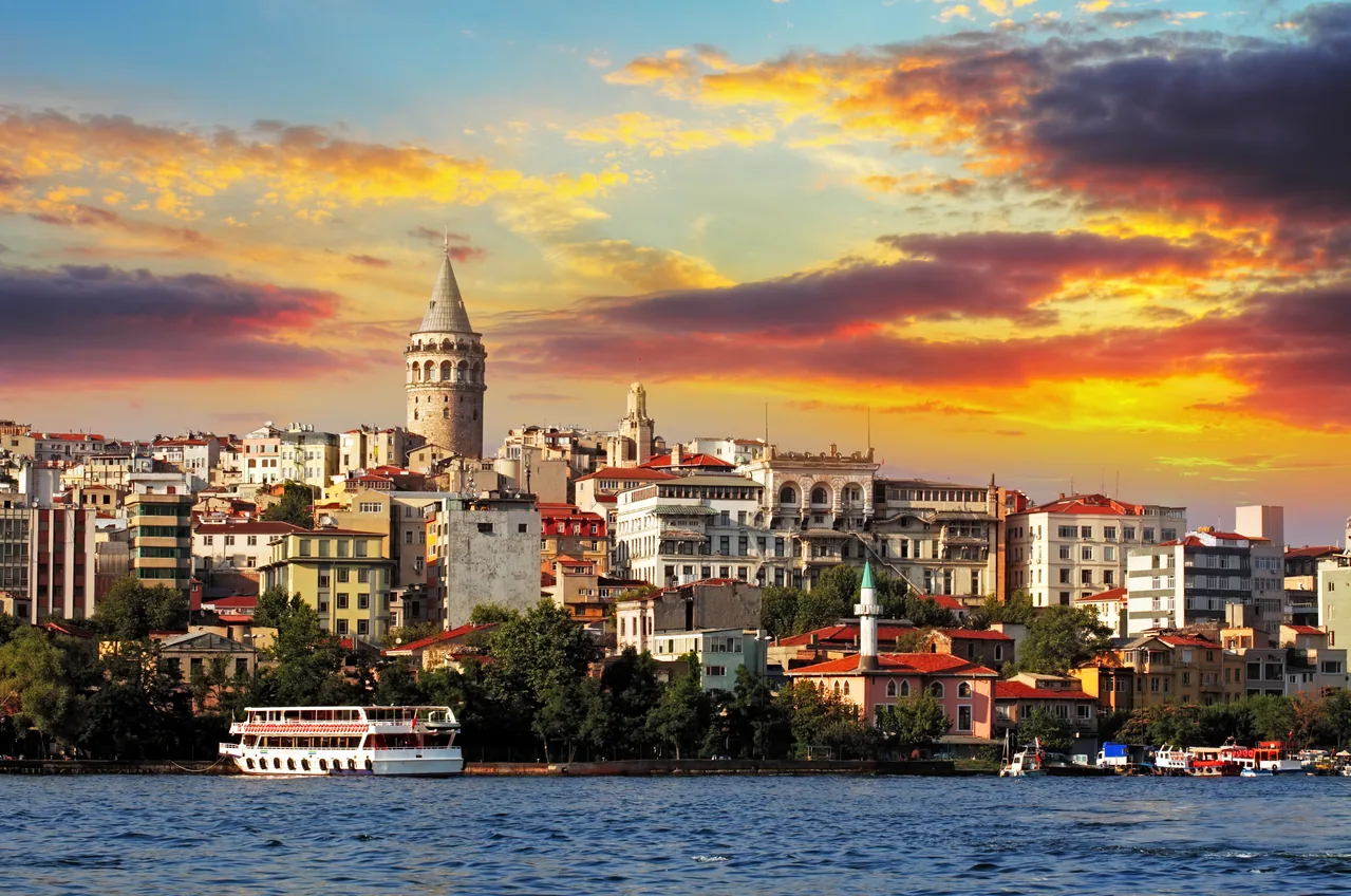 Gün Batımında İstanbul kanvas tablo