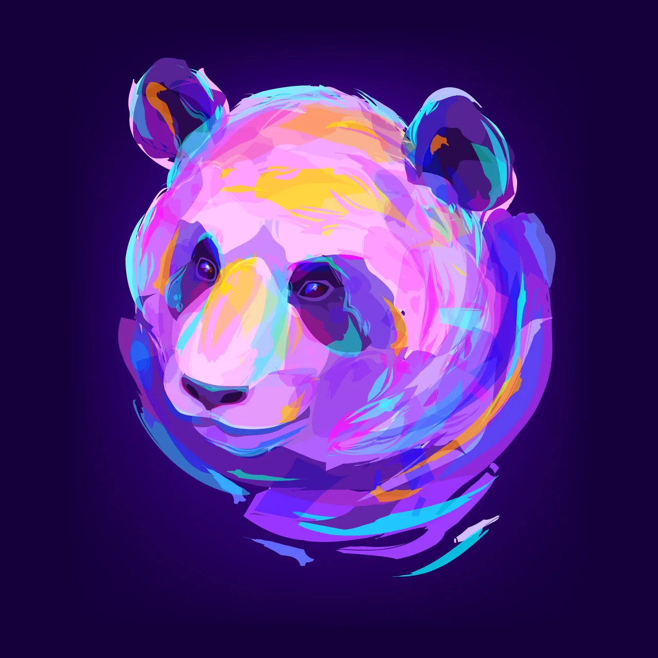 Panda kanvas tablo