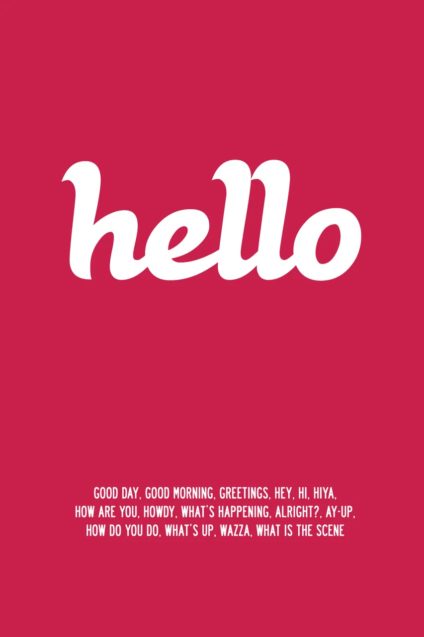 Hello kanvas tablo