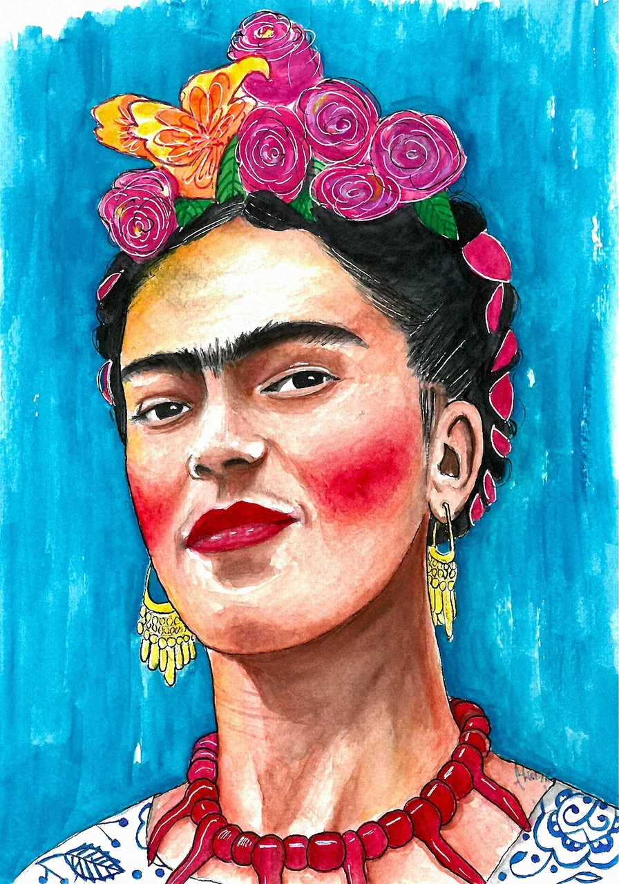 Frida Kahlo kanvas tablo