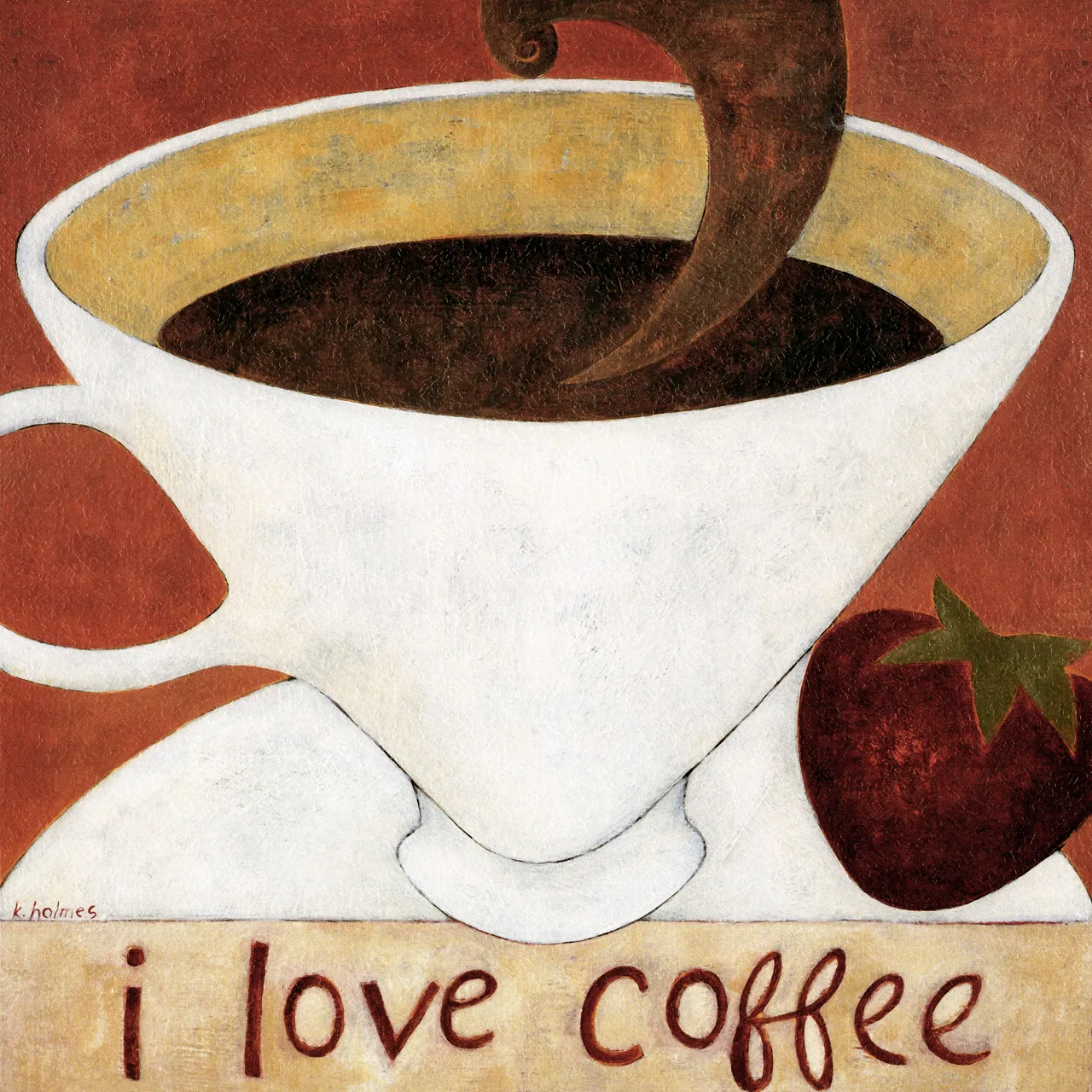 I Love Coffee kanvas tablo