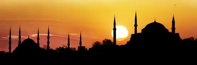 İstanbul - Ayasofya ve Sultanahmet'te Gün Batımı