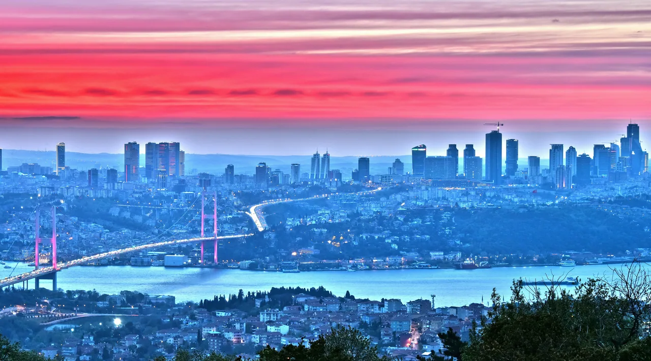 Boğaz Panoraması kanvas tablo