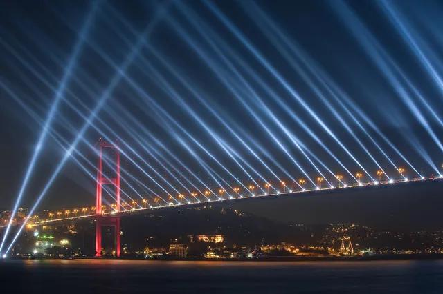 İstanbul - Boğaziçi Köprüsü Cumhuriyet Bayramı Kutlamaları