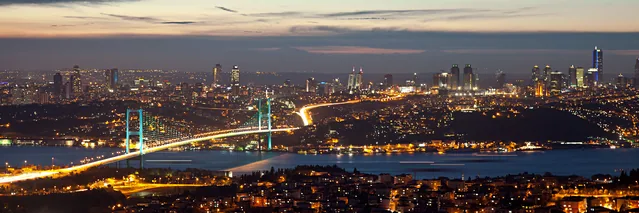 Boğaz Köprüsü Gece Panoraması
