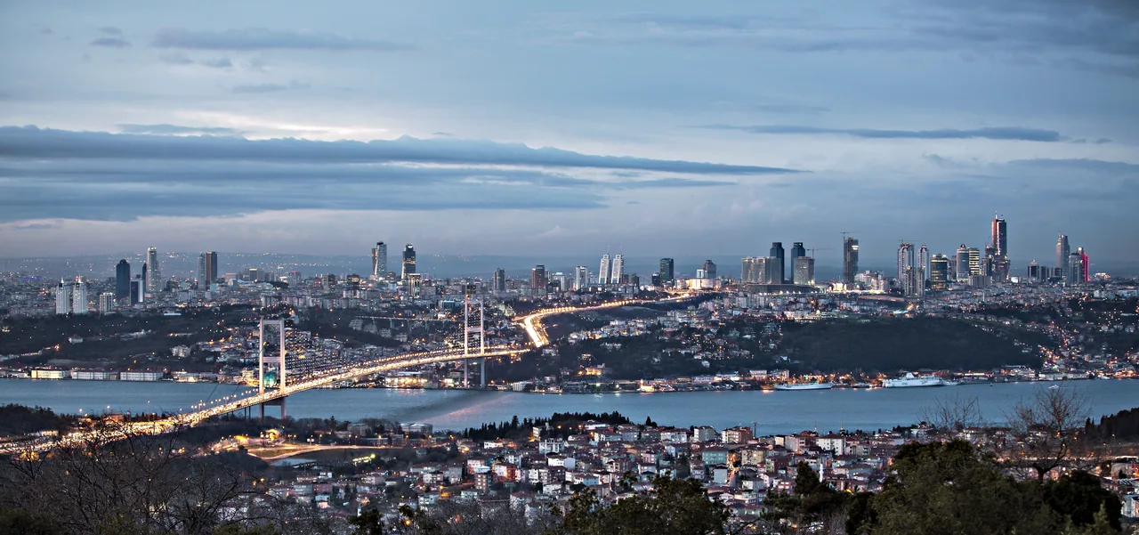 İstanbul Boğaziçi Panoraması kanvas tablo