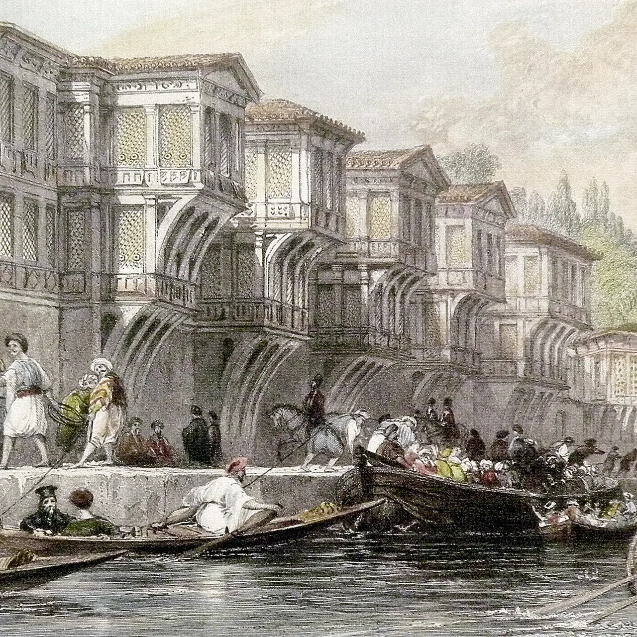 İstanbul Gravürü kanvas tablo
