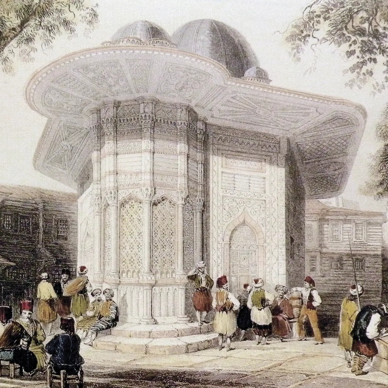 İstanbul Gravürü kanvas tablo