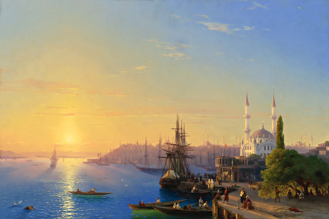 İstanbul ve Boğaz kanvas tablo