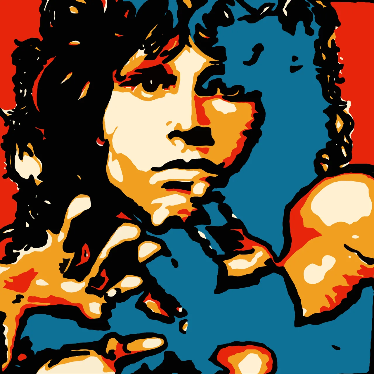 Jim Morrison kanvas tablo