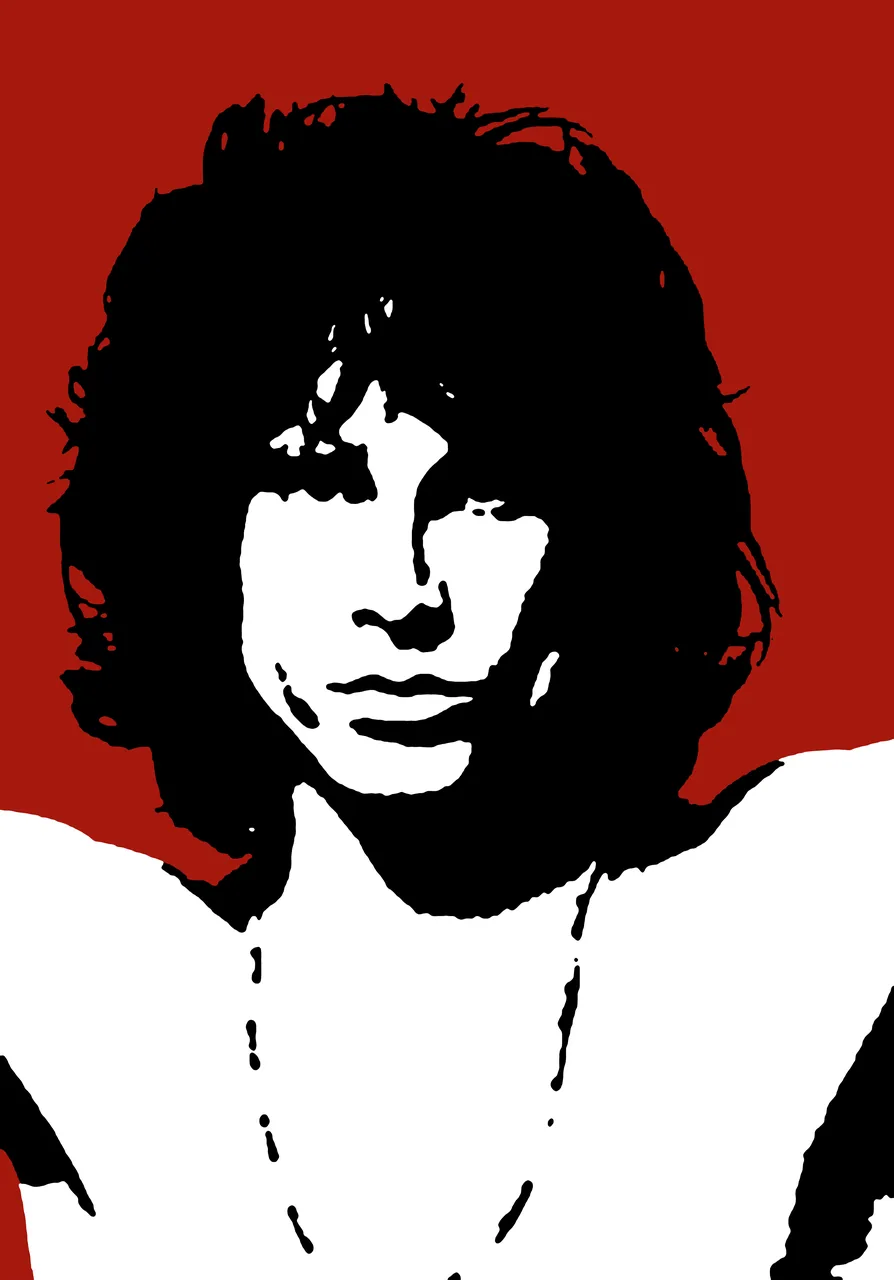 Jim Morrison kanvas tablo