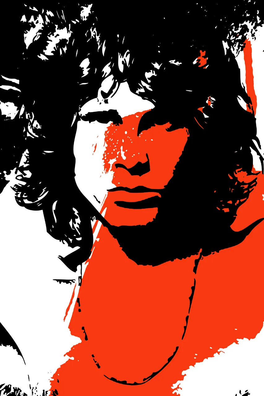 Jim Morrison kanvas tablo