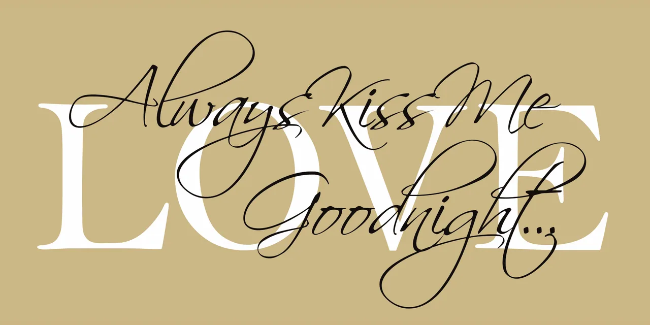 Kiss Me kanvas tablo