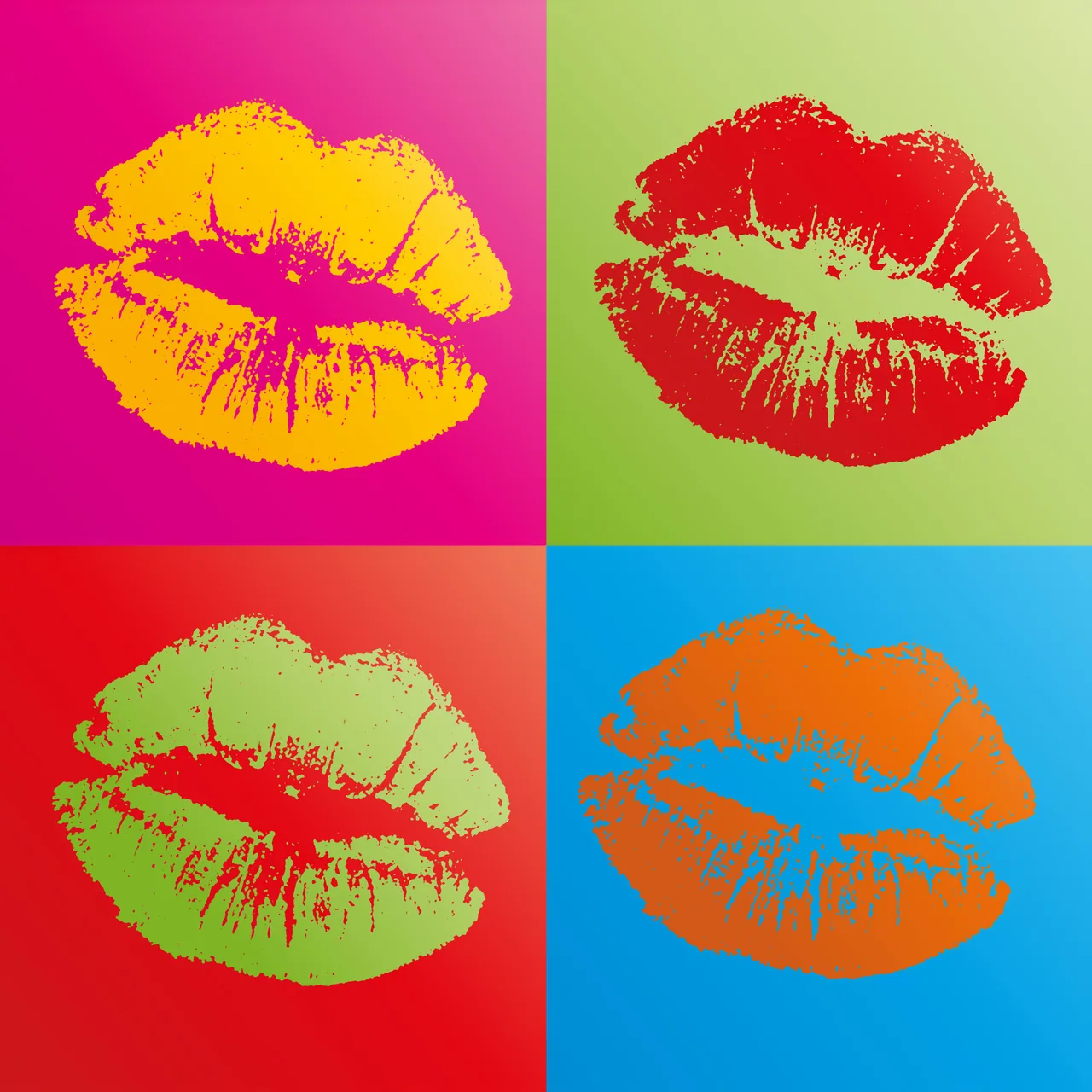 Kiss kanvas tablo