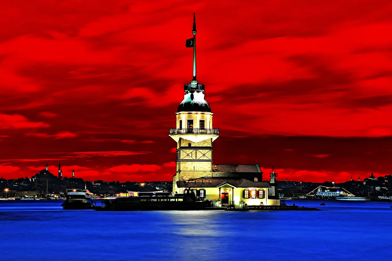 Kız Kulesi kanvas tablo