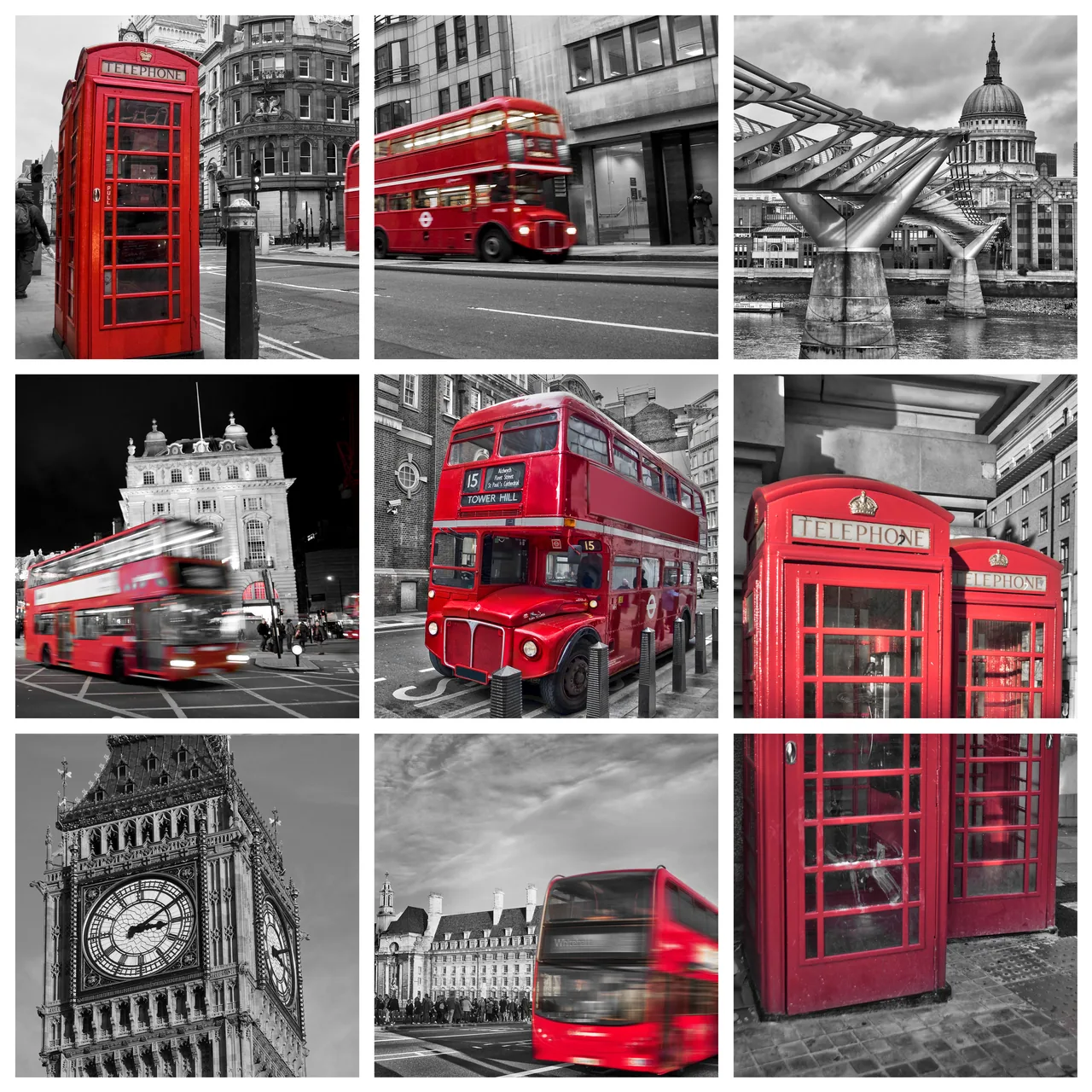 Londra Kolajı kanvas tablo