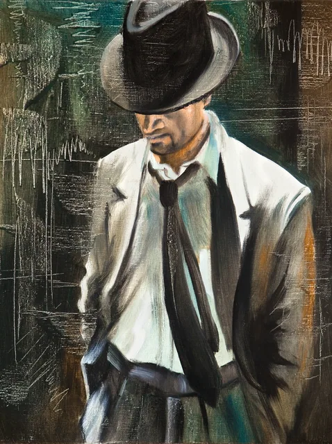 Şapkalı Adam - Man with Hat