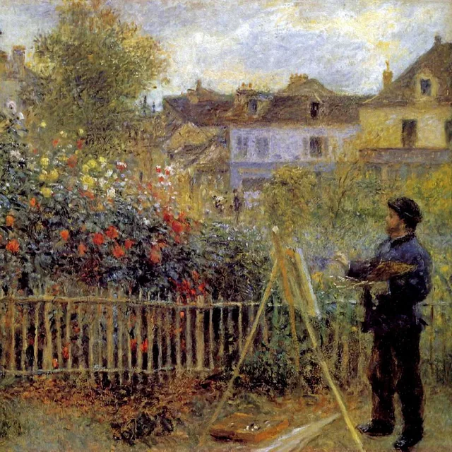 Bahçesinde Resim Yapan Monet