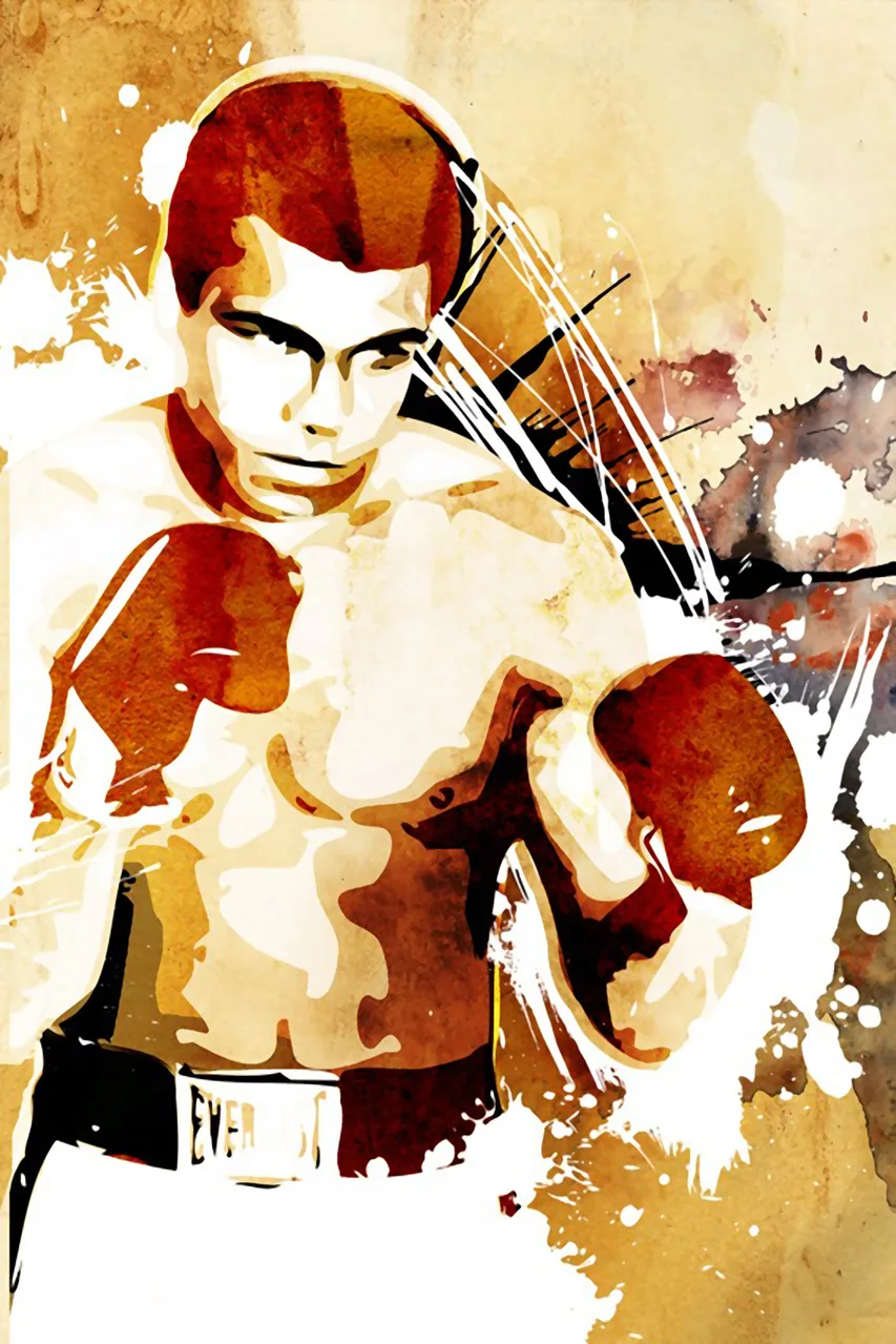 Muhammad Ali kanvas tablo