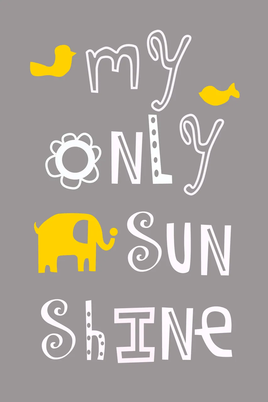 My Only Sunshine kanvas tablo