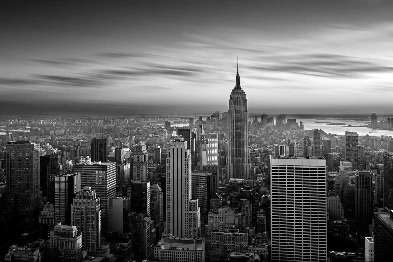 Empire State ve Manhattan kanvas tablo