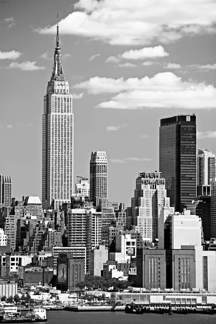 Empire State Binası Siyah Beyaz