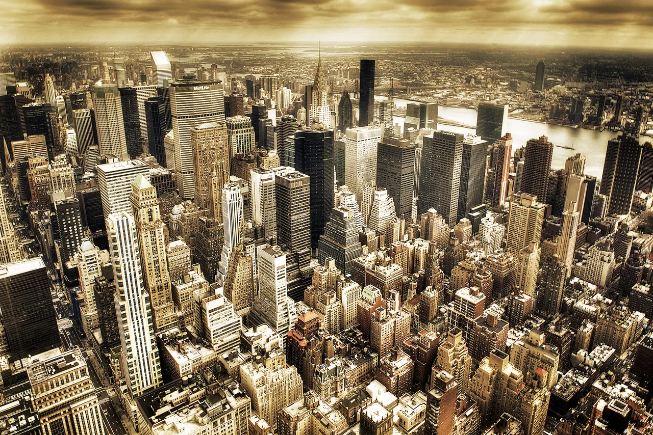 New York Silüeti kanvas tablo
