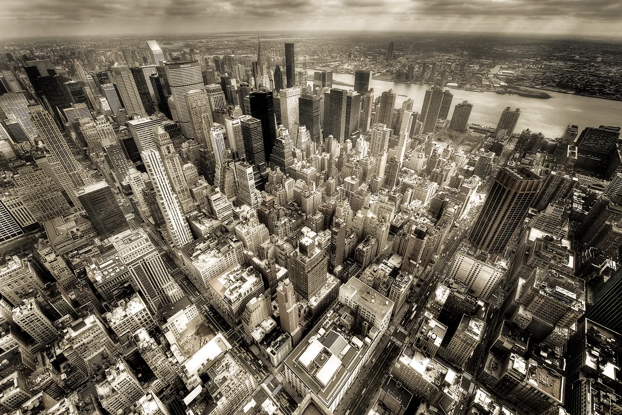 New York Silüeti kanvas tablo