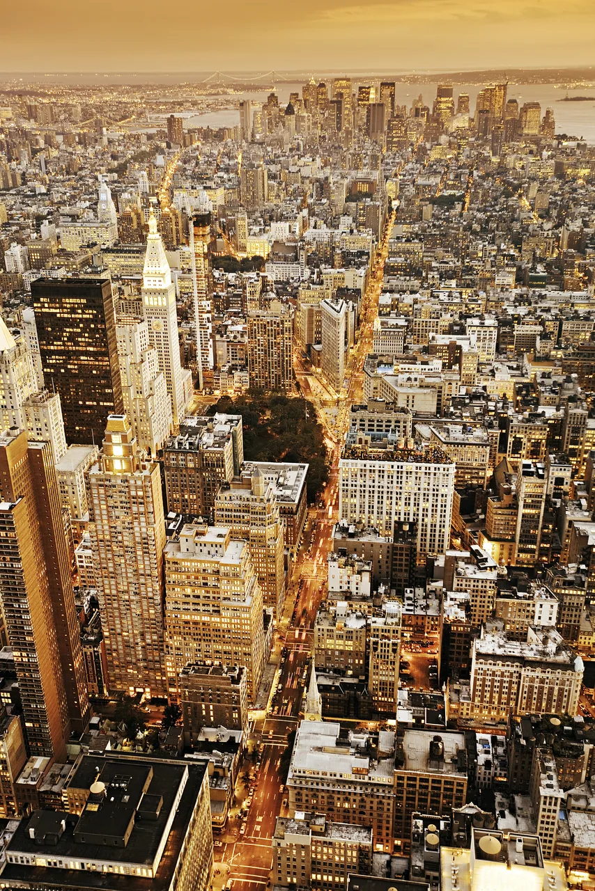 Times Square Kuşbakışı kanvas tablo